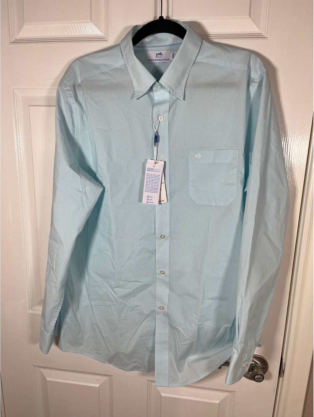 Southern Tide button down men's large teal classiccore nwt